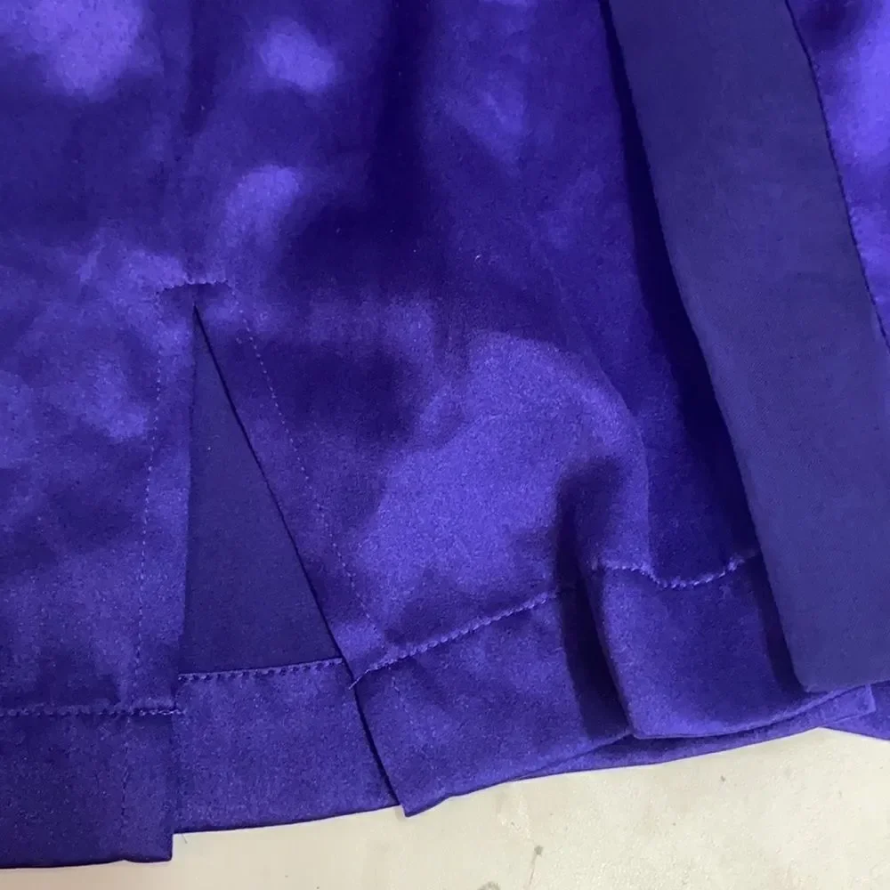Vintage Victoria’s Secret Gold Tag satin and sheer purple‎ robe C20